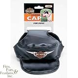Coastal Pet Harley-Davidson Visor Hat Canine Cap for Dogs (Black, Adjustable Velcro, Medium)