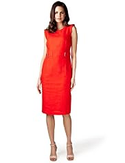 Per Una Pure Linen Cap Sleeve Shift Dress