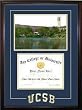 University of California, Santa Barbara Graduate Framed Lithograph w/Diploma Opening in Cherry Wood Frame