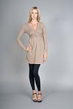 Organic Long Sleeve Khaki Dressses by Trinity