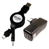 5 EN 1 Charge USB + Transfert USB + Charge Secteur + Charge Allume-Cigare Mod&egrave;le pour GPS Garmin;Medion;Navigon;Navman et Mio