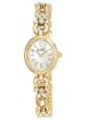 Ladies' Eco-Drive Gold-Tone Swarovski Crystal Accented Bracelet Mother-Of-Pearl Dial Citizen Watch