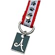 Dog Paw Print Letter A Pet Lover Charming KEYper Keychain