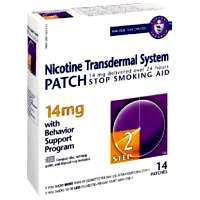 Novartis Nicotine Transdermal System Stop Smoking Aid Patch, Step 2, 14 mg – 14 Ea