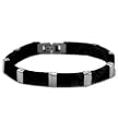 Stainless Steel Polished Black Bracelet- 8'' long Stainless Steel Polished Black Bracelet- 8'' long
