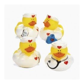  Lot of (12) Nurse ~ Rubber Ducks ~ Party Favors / Scrubs Doctors