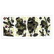 Camouflage Tank Military Vehicle Wall Appliques Stars Glow