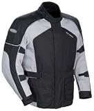 Tour Master Saber Series 2 Motorcycle Jacket X-Large (44) Silver/Black