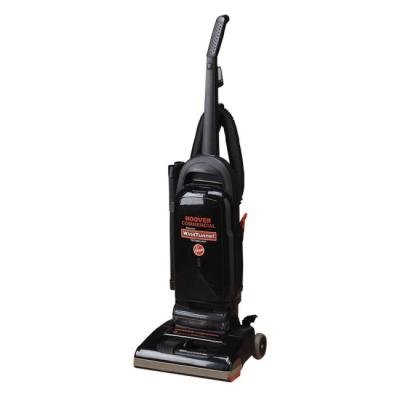 Commercial WindTunnel Bag-Style Upright Vacuum, 17lb, Black/Safety Orange
