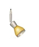 Alfa Lighting SP328M-CHR-AMB Gemini Quick Jack Directional Low Voltage MR16 Lampholder - Chrome with Mini Dome G28M Amber Glass