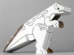Dinosaure en carton � construire