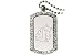 Crystal Dog Tag Washington State Cougars