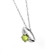 10K WG October Birthstone Small Ring Charm-Pink Tourmaline