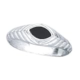 Sterling Silver Onyx Signet Ring