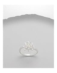 Flower Ring In Sterling Silver