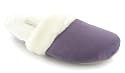Ever So Soft "Paloma" Ladies Warm Lined Mule Slippers - Purple