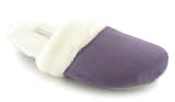 Ever So Soft Paloma Ladies Warm Lined Mule Slippers - Purple