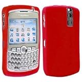 Sunset Red Rubber Skin Case For BlackBerry Curve 8300 8310 8320