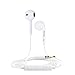 Amoner Premium Earphones with Stereo Mic & Remote Control for iPhone 6S/iPhone 6, iPhone 6 Plus,iPhone 5s 5c 5, iPad / iPod and More - White (Pack of 2)