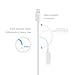 Atill 3ft & 6ft 8 Pin to USB Sync Charging Cable Cord for iPhone 6s, 6s plus, 6 Plus, 6, iPhone 5s, 5c, 5, iPad Air, Mini, Mini 2, iPad 4, iPod 5, and iPod Nano 7 - Pack of 2 Each - White