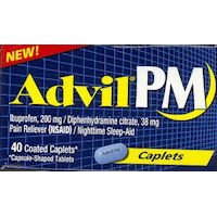 Advil PM Caplets, 40 Count Boxes