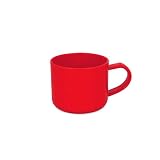 Cafe Style Mug 14oz. 4/SET - RED