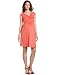 Maternal America Women's Maternity Criss Cross Shoulders Dress, Coral, Small