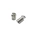 Spring Cord End Cap 4x10mm Silver Color (10-Pcs)