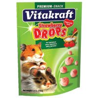 Vitakraft Strawberry Drops for Hamsters, 5.3 