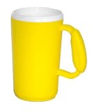 Colored Plastic Mugs - Yellow - Set of 4