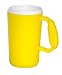 Colored Plastic Mugs - Yellow - Set of 4