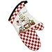 OVEN MITT CHEF SALUTE RED CHEC