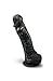 Letsgasm Black & White Swirlz Handmade Silicone Dildo