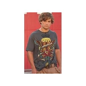 Hybrid Flaming Guitar Tattoo T-shirt