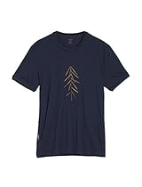 Icebreaker Men's Tech Lite Short Sleeve Crewe Lancewood Tee, Admiral, Large
