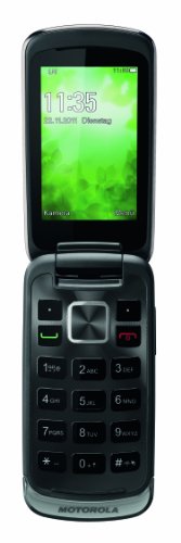 Produkt-Bild: Motorola Gleam+ Klapphandy (6,1 cm (2,4 Zoll) TFT-Display, 2 Megapixel Kamera, USB 2.0) dunkel silber