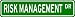 Kitchen & Housewares : RISK MANAGEMENT Street Sign ~ Custom Aluminum Street Signs