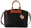 Dooney & Bourke Dillen Leather Satchel Black/tan
