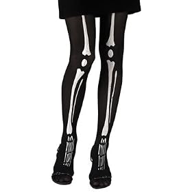 Adult Skeleton Pantyhose for Halloween Costume