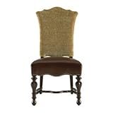 Stanley Furniture Grand Continental Padrona Upholstered Side Chair in Antiq ....