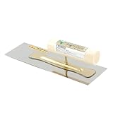 緑長 背金付ステンレス角鏝 240MM