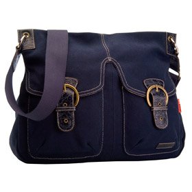 Jess Red Label Messenger Diaper Bag - Navy Blue