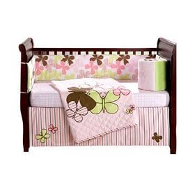 Mod Butterfly 4-Piece Baby Bedding Set
