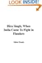 Hira Singh; When India Came to Fight in Flanders