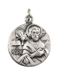 14K Yellow Gold 18.00 mm St. Mark Medal