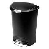 simplehuman 50L-Liter / 13-Gallon Semi-Round Step Trash Can