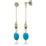 (ビームスライツ) BEAMS LIGHTS BEAMS LIGHTS / 1粒天然石チェーン ピアス 76 TURQUOISE FREE 52420140847 TURQUOISE FREE