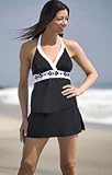 Liz Claiborne Beadwork Halter Skirtini Swimsuit - Plus Size Swimsuit Plus Size Swimsuit