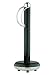 Typhoon Capsule Gloss Black Steel Body Towel Holder with Chromed Steel Arm and Non Slip Feet