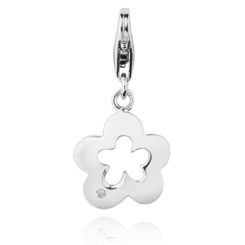 Rafaela Donata Secret Diamonds Damen-Charm \"Blume\" Sterling Silber Diamant 602 Preisvergleich